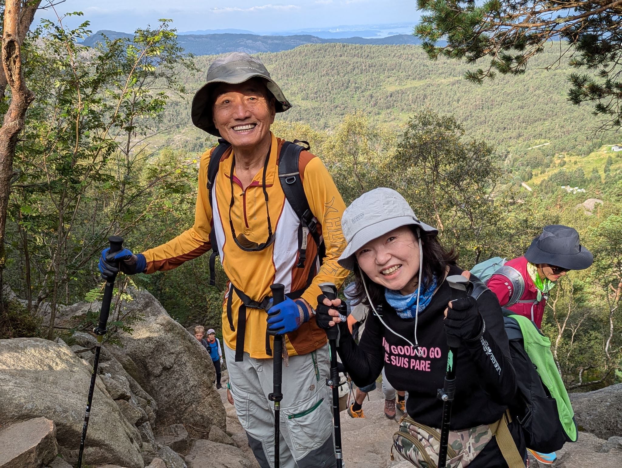 Hiking up pulpit rock norway a must do in stavanger troll adventure here with a group from south korea